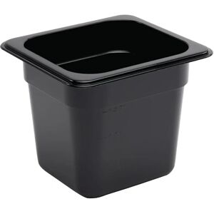 VOGUE 150mm GN Behållare - Svart - Gastronorm GN1/6 VOGUE 150mm GN Behållare - Svart - Gastronorm GN1/6