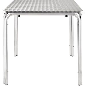 Bolero Weatherproof Square Bistro Table - Stainless Steel 70cm Bolero Weatherproof Square Bistro Table - Stainless Steel 70cm