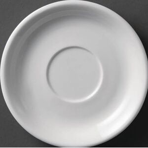 Olympia Whiteware Cappuccino Saucer Set - 12pcs - 420ml Olympia Whiteware Cappuccino Saucer Set - 12pcs - 420ml