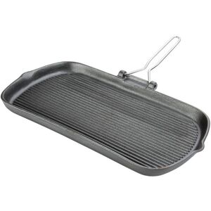 Vogue Cast Iron Grill Pan - 22.5x38cm - Induction-Ready Vogue Cast Iron Grill Pan - 22.5x38cm - Induction-Ready