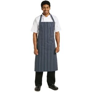 Whites Chefs Clothing Extra Long Striped Apron - Apron Whites Chefs Clothing Extra Long Striped Apron - Apron