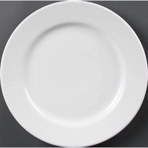 Olympia Whiteware Wide Rimmed Plates - 310mm - Plates Olympia Whiteware Wide Rimmed Plates - 310mm - Plates
