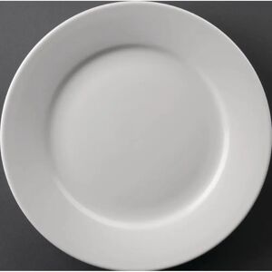 Olympia Athena Large 228mm Plate - Durable, Wide-Edge Porcelain Dish Olympia Athena Large 228mm Plate - Durable, Wide-Edge Porcelain Dish