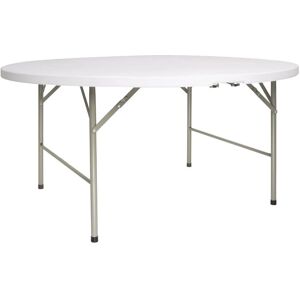 Table ronde pliante blanche Bolero - Ø 1530 mm, Hauteur 740 mm - Intérieur/Extérieur - Publicité Table ronde pliante blanche Bolero - Ø 1530 mm, Hauteur 740 mm - Intérieur/Extérieur - Publicité