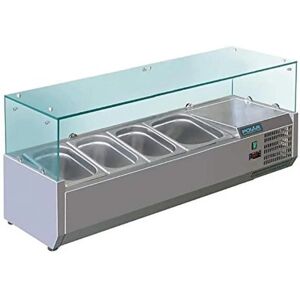 Polar G-Series Countertop Prep Fridge - 3x 1/3GN & 1x 1/2GN Polar G-Series Countertop Prep Fridge - 3x 1/3GN & 1x 1/2GN