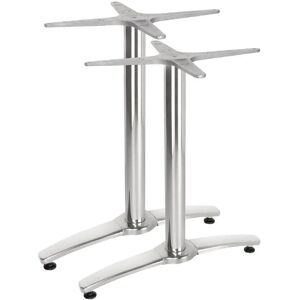 Bolero Double Aluminum Table Legs - 1100x700mm - Set of 2 Bolero Double Aluminum Table Legs - 1100x700mm - Set of 2