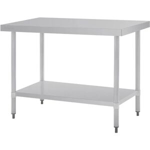Table de travail Vogue en Inox 120x70cm - Table de cuisine - Publicité Table de travail Vogue en Inox 120x70cm - Table de cuisine - Publicité