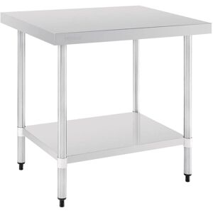 Mesa de trabajo de acero inoxidable Vogue con protector trasero - 1200x700x900mm Mesa de trabajo de acero inoxidable Vogue con protector trasero - 1200x700x900mm