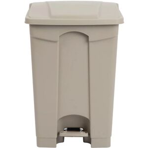 Poubelle à pédale beige Jantex - 45L - Contenant à déchets alimentaires - Publicité Poubelle à pédale beige Jantex - 45L - Contenant à déchets alimentaires - Publicité