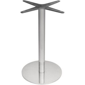 Bolero Stainless Steel Round Table Leg - 68cm Height Bolero Stainless Steel Round Table Leg - 68cm Height