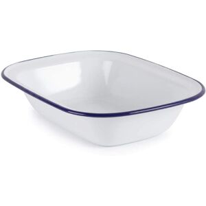 Piatti rettangolari in acciaio smaltato Olympia - 280x190x55 mm - Confezione da 6 Piatti rettangolari in acciaio smaltato Olympia - 280x190x55 mm - Confezione da 6