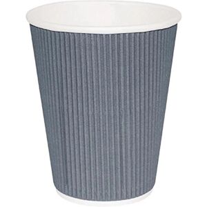 Fiesta Recyclable Coffee Cups - Ribbed Wall, 340ml - Blue-Grey - Coffee Cups Fiesta Recyclable Coffee Cups - Ribbed Wall, 340ml - Blue-Grey - Coffee Cups