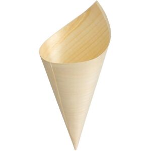 Cônes biodégradables en bois Fiesta - Ø 75 mm - Lot de 100 - Publicité Cônes biodégradables en bois Fiesta - Ø 75 mm - Lot de 100 - Publicité