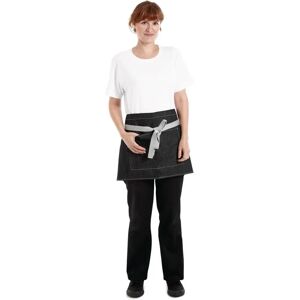 Whites Southside Denim Apron - Chef Clothing - Black & White - 760mm x 400mm Whites Southside Denim Apron - Chef Clothing - Black & White - 760mm x 400mm