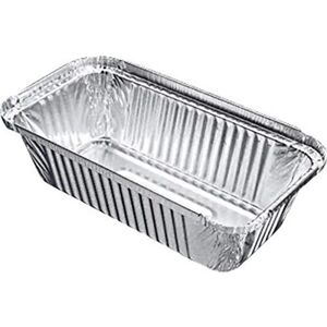 Fiesta Aluminium Rectangular Food Containers - 688ml, Pack of 500 Fiesta Aluminium Rectangular Food Containers - 688ml, Pack of 500