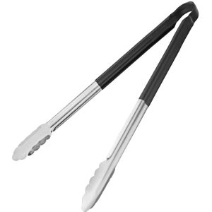 Vogue Stainless Steel Black Service Tongs - Cross-Contamination Safe Vogue Stainless Steel Black Service Tongs - Cross-Contamination Safe