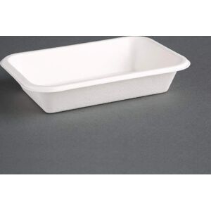 Plateaux en bagasse compostables Fiesta - 45,5cl, 50 pièces - Publicité Plateaux en bagasse compostables Fiesta - 45,5cl, 50 pièces - Publicité