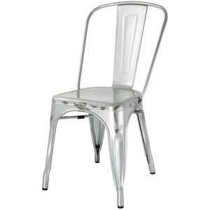 Sillas de Bistro de Acero Galvanizado Bolero - Pack de 4 Sillas de Bistro de Acero Galvanizado Bolero - Pack de 4