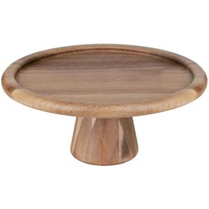 Olympia Acacia Cake Stand - 305mm Durable Natural Wood Olympia Acacia Cake Stand - 305mm Durable Natural Wood