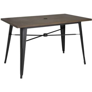 Mesa de exterior de aluminio Bolero - 120x76x76cm - Madera Oscura Mesa de exterior de aluminio Bolero - 120x76x76cm - Madera Oscura