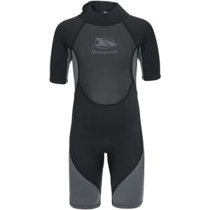 Trespass Boys Scuba Neoprene Short Sleeve 3mm Wetsuit - Black - 7-8 Yrs Trespass Boys Scuba Neoprene Short Sleeve 3mm Wetsuit - Black - 7-8 Yrs