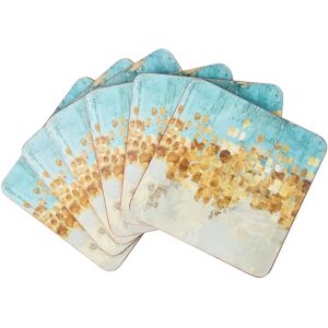 Creative Tops Golden Reflections Coasters Set of 6 Creative Tops Golden Reflections Coasters Set of 6