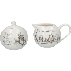 Victoria and Albert Alice in Wonderland Sugar Bowl & Creamer Set - Fine China Victoria and Albert Alice in Wonderland Sugar Bowl & Creamer Set - Fine China