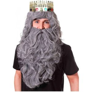 Bristol Novelty BW573b Grey Wizard Wig & Beard Set - Costume Accessory Bristol Novelty BW573b Grey Wizard Wig & Beard Set - Costume Accessory