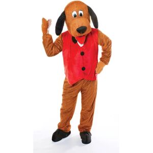 Bristol Novelty Mens Dog With Waistcoat Big Head Adult Costume - Costumes Bristol Novelty Mens Dog With Waistcoat Big Head Adult Costume - Costumes