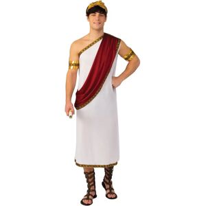 Bristol Novelty Caesar Ac624 Costume - White/Gold - Costumes for Adults Bristol Novelty Caesar Ac624 Costume - White/Gold - Costumes for Adults