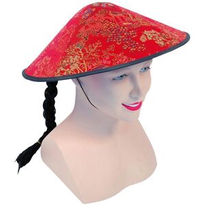 Bristol Novelty Rood Stoff Coolie Hoed - Unisex Bristol Novelty Rood Stoff Coolie Hoed - Unisex