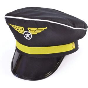 Bristol Novelty Pilotenhoed Zwart/Goud - Unisex Bristol Novelty Pilotenhoed Zwart/Goud - Unisex