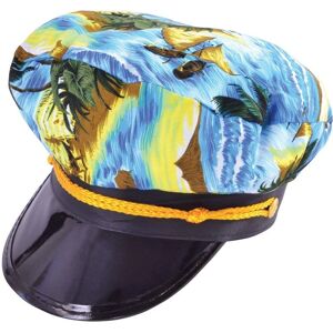 Bristol Novelty Captain Hat Hawaiian - Blue - Adult Bristol Novelty Captain Hat Hawaiian - Blue - Adult