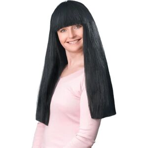 Bristol Novelty Parrucca con frangia nera 24" - Parrucca Bristol Novelty Parrucca con frangia nera 24" - Parrucca