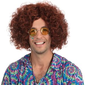 Bristol Novelty Herren Hippie Braun Schwarz Perücke - Perücke Bristol Novelty Herren Hippie Braun Schwarz Perücke - Perücke