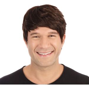 Bristol Novelty - Brown Short Men Wig - Halloween Costume Bristol Novelty - Brown Short Men Wig - Halloween Costume