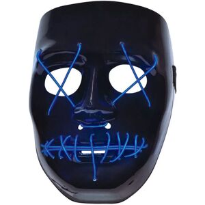 Bnov Anarchie Light Up Gezichtsmasker - Halloween zwart Bnov Anarchie Light Up Gezichtsmasker - Halloween zwart