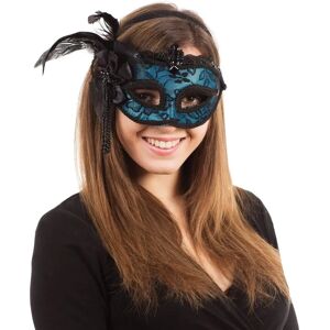 Bristol Novelty Blue Side Feather Mask - Mask Bristol Novelty Blue Side Feather Mask - Mask