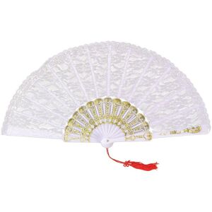 Éventail en Dentelle Blanche - Accessoires de Costume - Publicité Éventail en Dentelle Blanche - Accessoires de Costume - Publicité