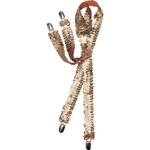 Bristol Novelty Pailletten Hosenträger Goud - Kostuumaccessoires Bristol Novelty Pailletten Hosenträger Goud - Kostuumaccessoires