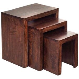 Verty Furniture Dakota Mango Nest of 3 Tables - Nest of Tables Verty Furniture Dakota Mango Nest of 3 Tables - Nest of Tables
