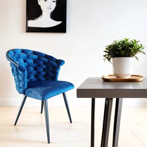 WWE - Valencia Blue - Luxury Velvet - Dining Chairs WWE - Valencia Blue - Luxury Velvet - Dining Chairs