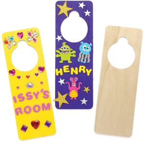 Handgefertigte Holz-Türhänger - 6 Plain 24cm Personalisieren Dekor Handgefertigte Holz-Türhänger - 6 Plain 24cm Personalisieren Dekor