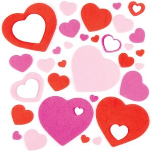Baker Ross szív matricák - 150 különböző színű habszív - Valentin-napi kézműves Baker Ross szív matricák - 150 különböző színű habszív - Valentin-napi kézműves
