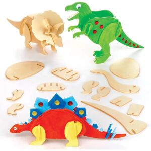 Baker Ross Dinosaurier Holz-Bastelsets - 5 Stück Baker Ross Dinosaurier Holz-Bastelsets - 5 Stück