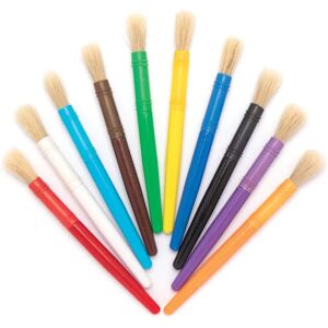 Baker Ross Thick Format Brushes - 21 Assorted Colors - 16cm Art Supplies Baker Ross Thick Format Brushes - 21 Assorted Colors - 16cm Art Supplies