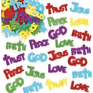 Baker Ross Glitzernde Religionsaufkleber - 150, 40mm, Inspirierende Botschaften Baker Ross Glitzernde Religionsaufkleber - 150, 40mm, Inspirierende Botschaften