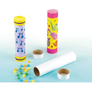 Craft DIY Shakers - 4 Kits d'instruments de musique en carton - Jouet musical pour enfants - 18cm Craft DIY Shakers - 4 Kits d'instruments de musique en carton - Jouet musical pour enfants - 18cm