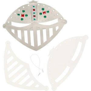 Máscaras de capacete artesanal - 6 máscaras de papelão - Azul - Máscaras Faciais Máscaras de capacete artesanal - 6 máscaras de papelão - Azul - Máscaras Faciais