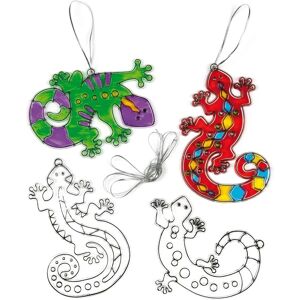 Gecko napkiválók díszek - 6 darab - 12cm - Szoba dekoráció Gecko napkiválók díszek - 6 darab - 12cm - Szoba dekoráció